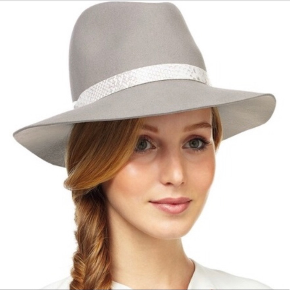 NWOT Rag & Bone Grey Floppy Brim Fedora Hat